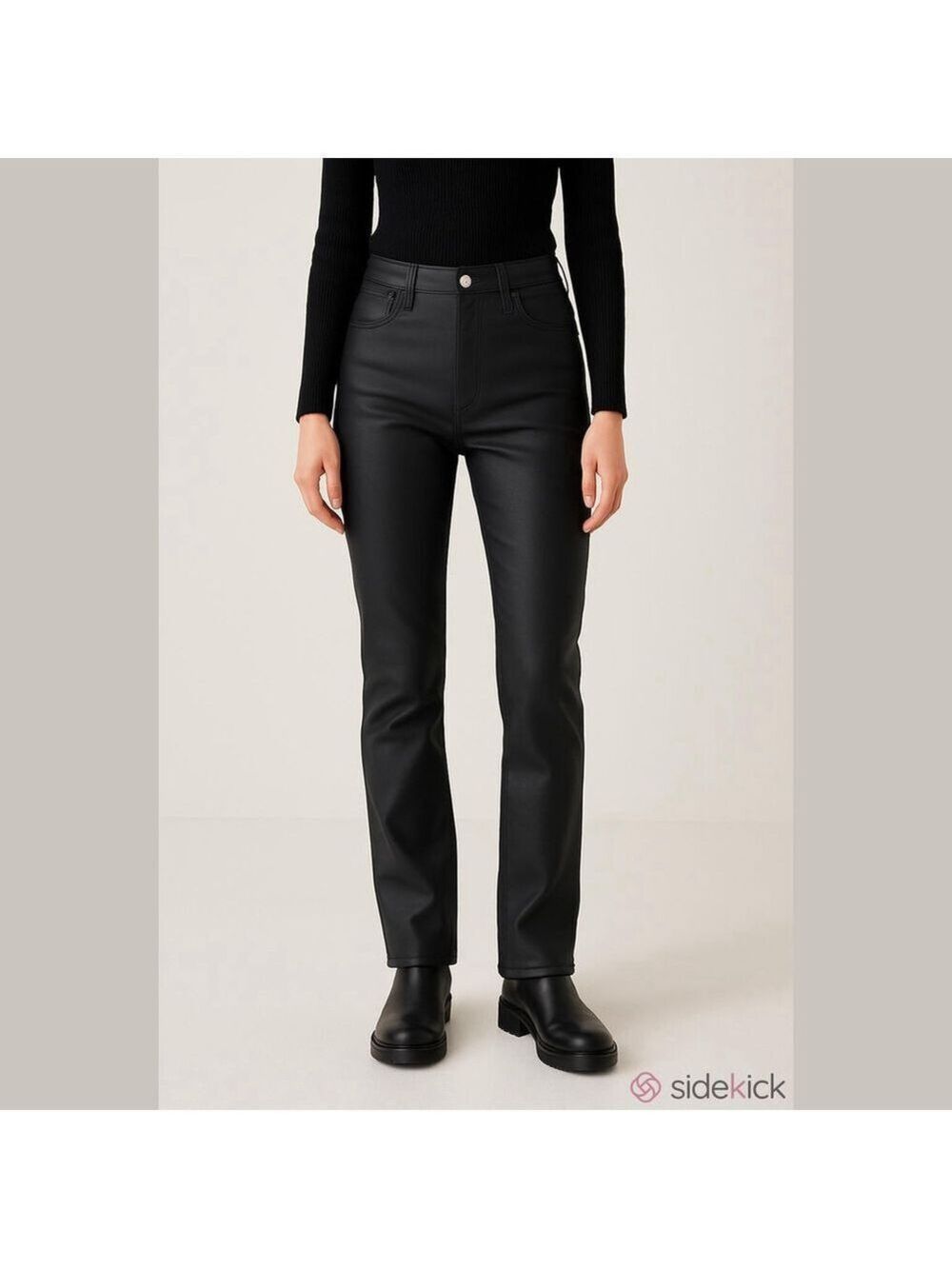 Deadwood Phoenix Leather Pants • Lambskin Slim Straight Slim-Leg • NWT